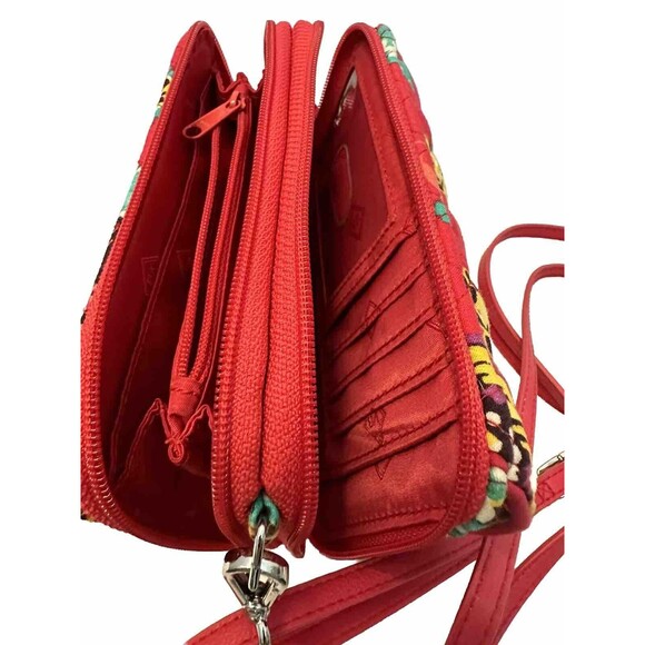 Vera Bradley Retired Rumba All In One Crossbody Wallet Purse - Picture 8 of 11